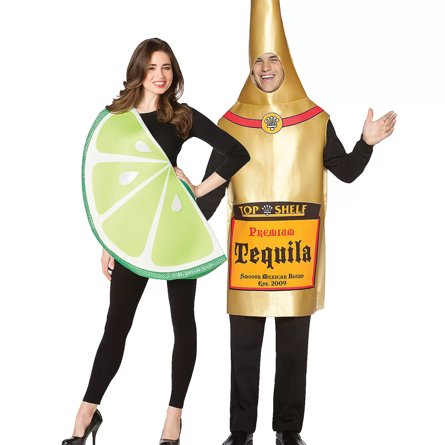 Flash Sale Tequila Bottle & Lime Slice Co Couples Costumes