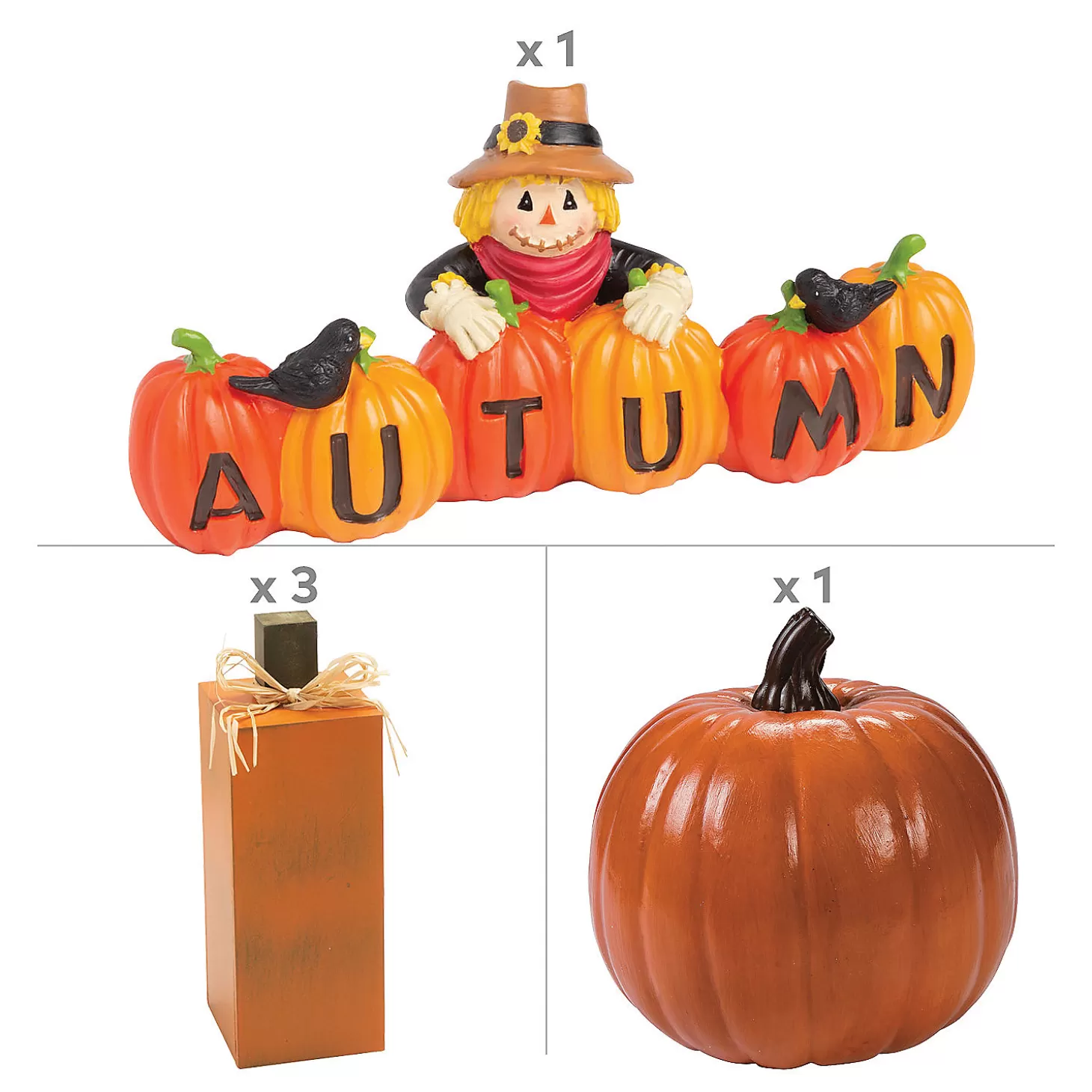 Cheap Thanksgiving Indoor Decorating Kit - 5 Pc. Halloween Fun Kits
