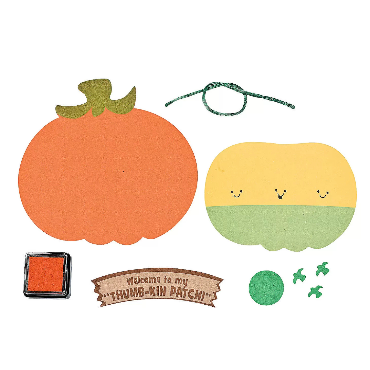 Hot Thumbprint Pumpkin Patch Craft Kit - Makes 12 Boo Bags