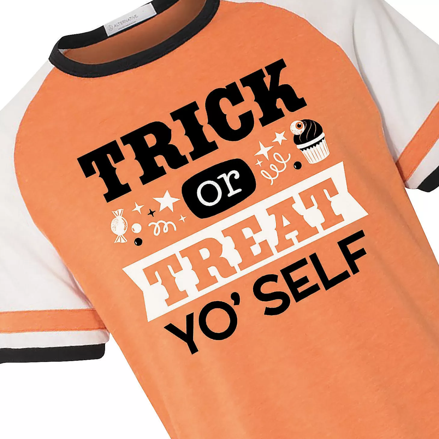 Online Trick-Or-Treat Yo'self Adult's T-Shirt Halloween Apparel & Accessories