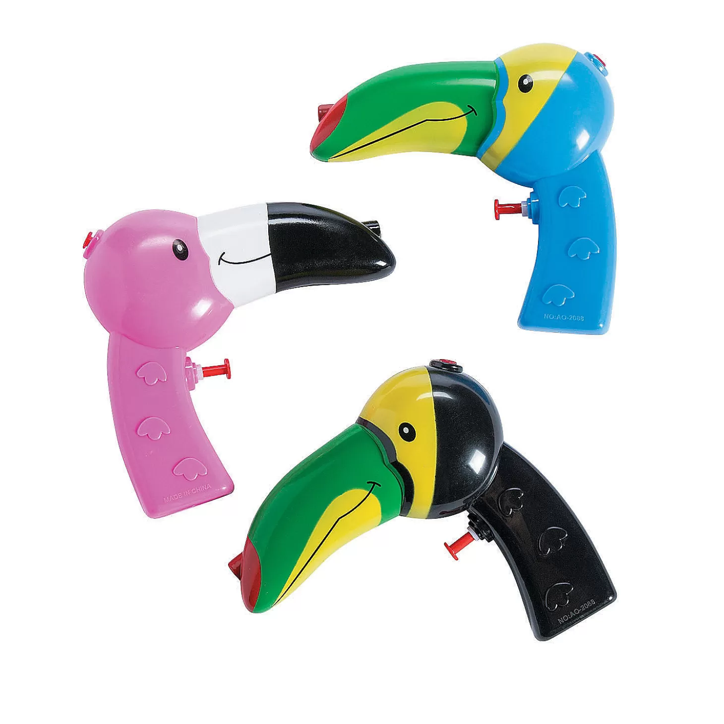 Fashion Tropical Bird Squirt Guns - 12 Pc. Water Toys