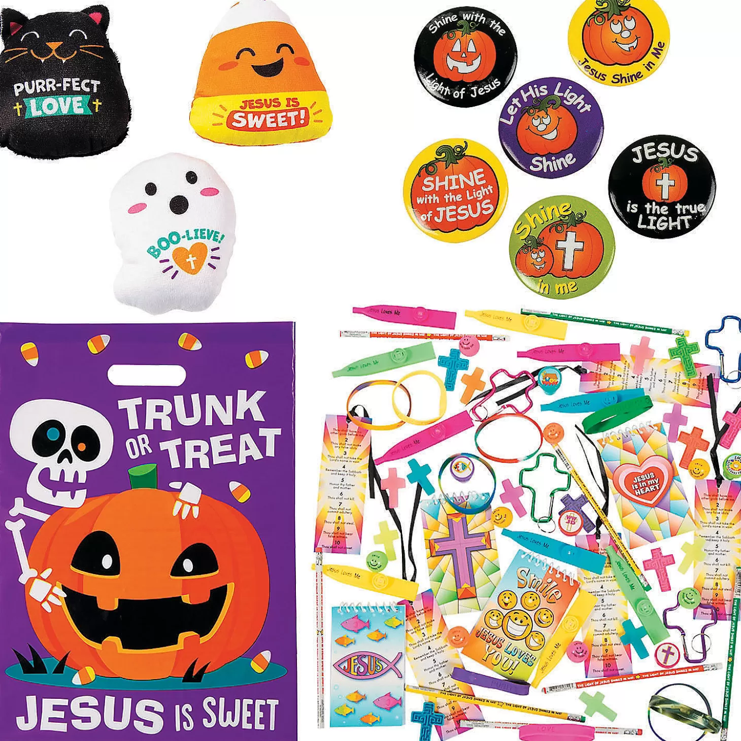 Fashion Trunk-Or-Treat Goody Bag Kit For 50 Halloween Fun Kits