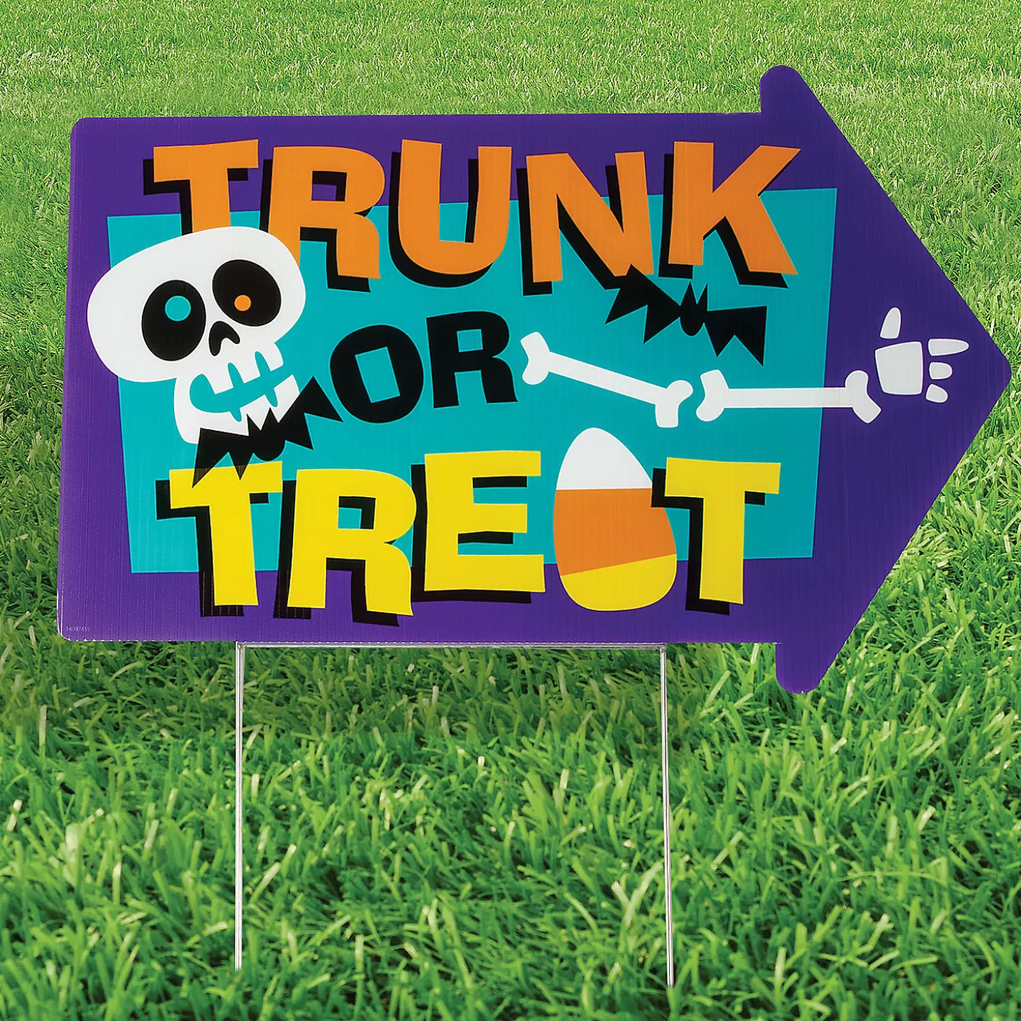 Fashion Trunk-Or-Treat Yard Sign Religious Halloween