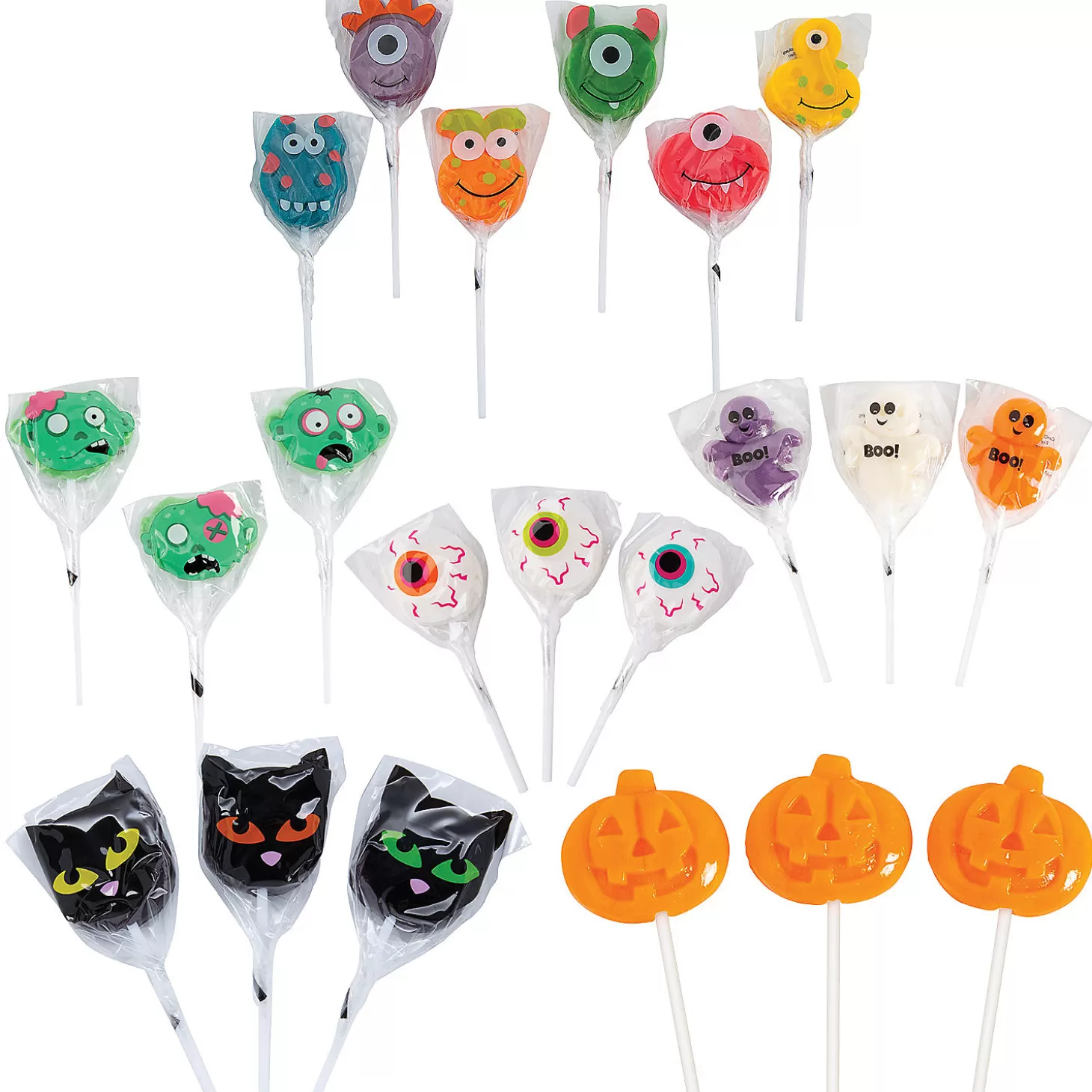 Clearance Ultimate Halloween Lollipop Assortment - 72 Pc. Halloween Fun Kits