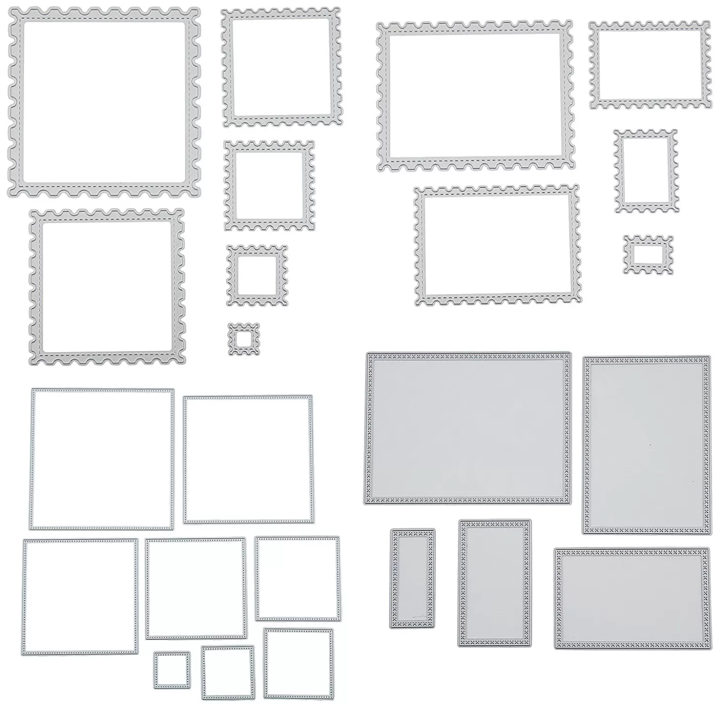 Clearance Value Rectangle & Square Cutting Die Assortment - 24 Pc. Halloween Fun Kits