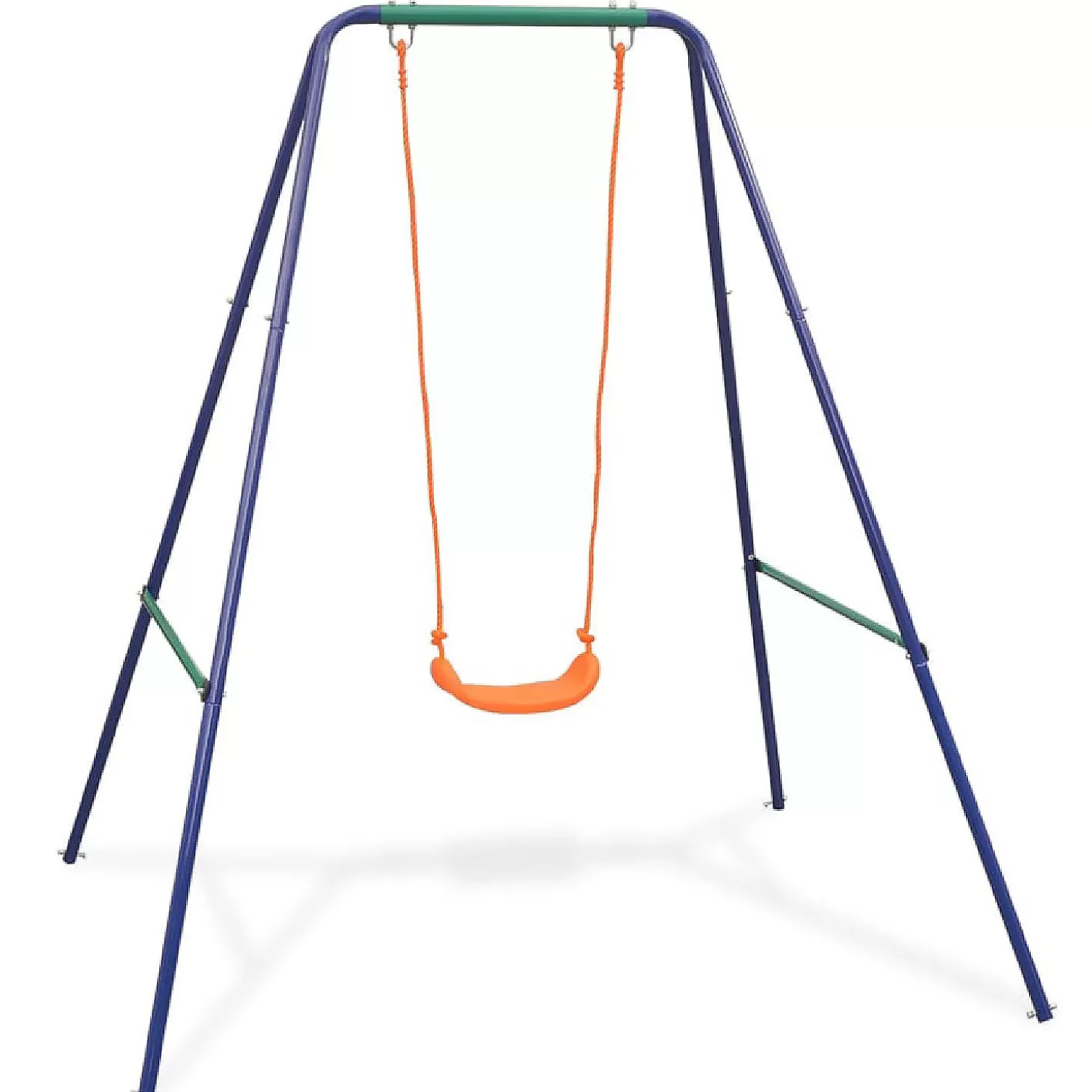 New Vidaxl 2-In-1 Single Swing And Toddler Swing Orange Riding Toys