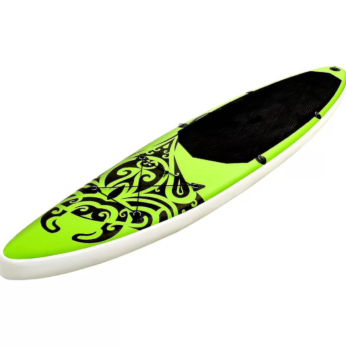 Best Vidaxl Inflatable Stand Up Paddleboard Set 144.1"X29.9"X5.9" Green Water Toys