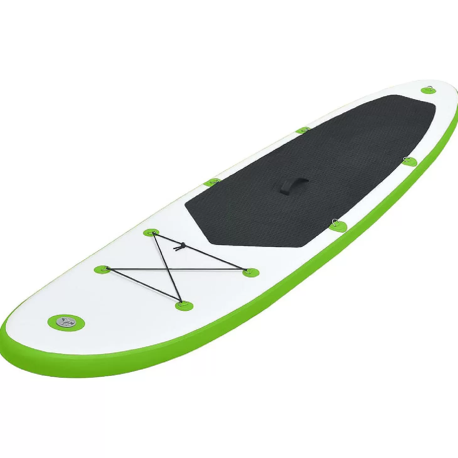 Shop Vidaxl Inflatable Stand Up Paddleboard Set Green And White Paddleboard Water Toys