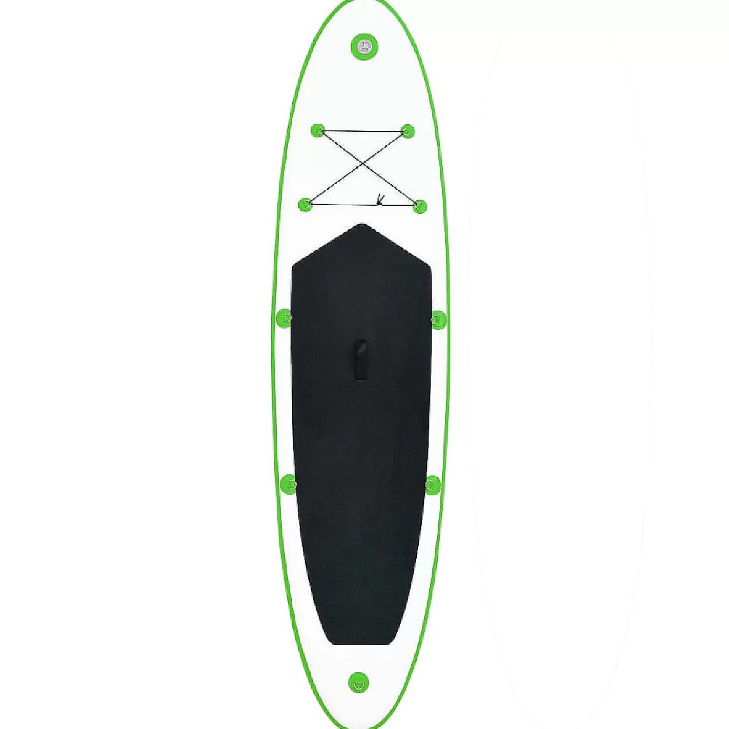 Shop Vidaxl Inflatable Stand Up Paddleboard Set Green And White Paddleboard Water Toys