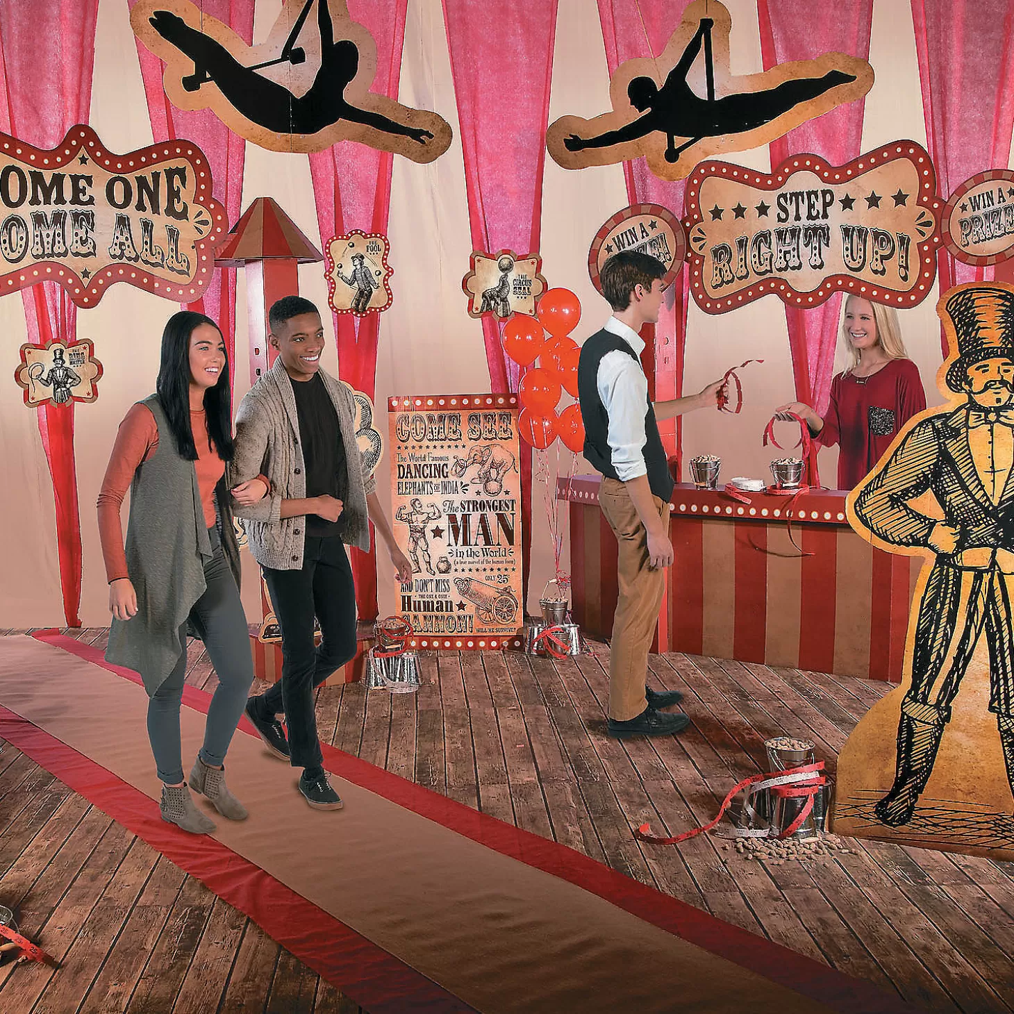 Best Sale Vintage Circus Basic Decorating Kit - 17 Pc. Halloween Fun Kits