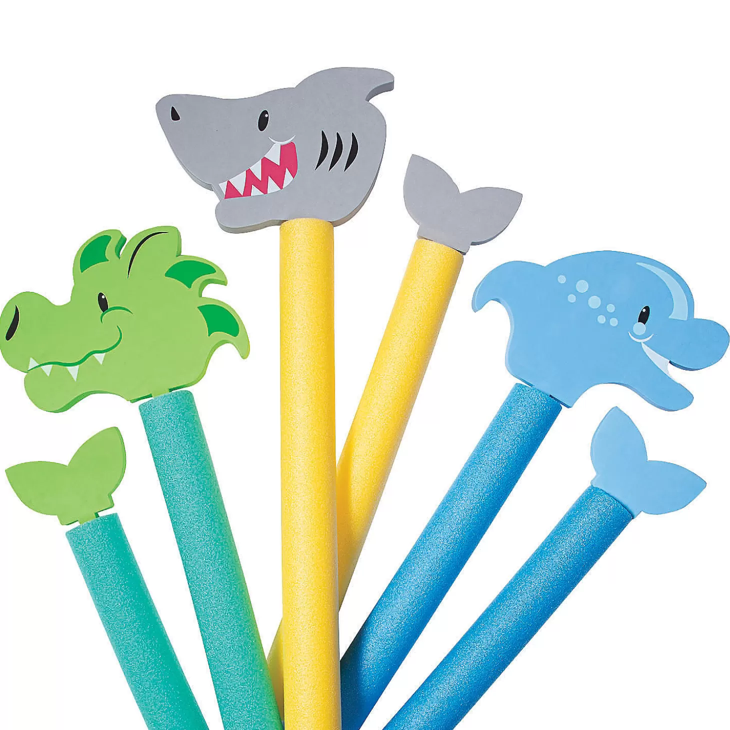 Sale Water Animal Pool Noodle Attachments - 6 Pc. Water Toys