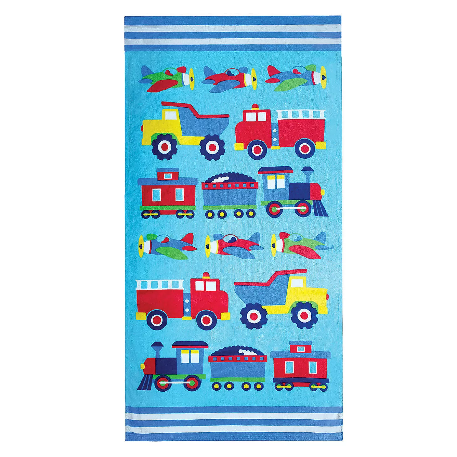 Best Wildkin Trains, Planes & Trucks 100% Cotton Beach Towel Water Toys