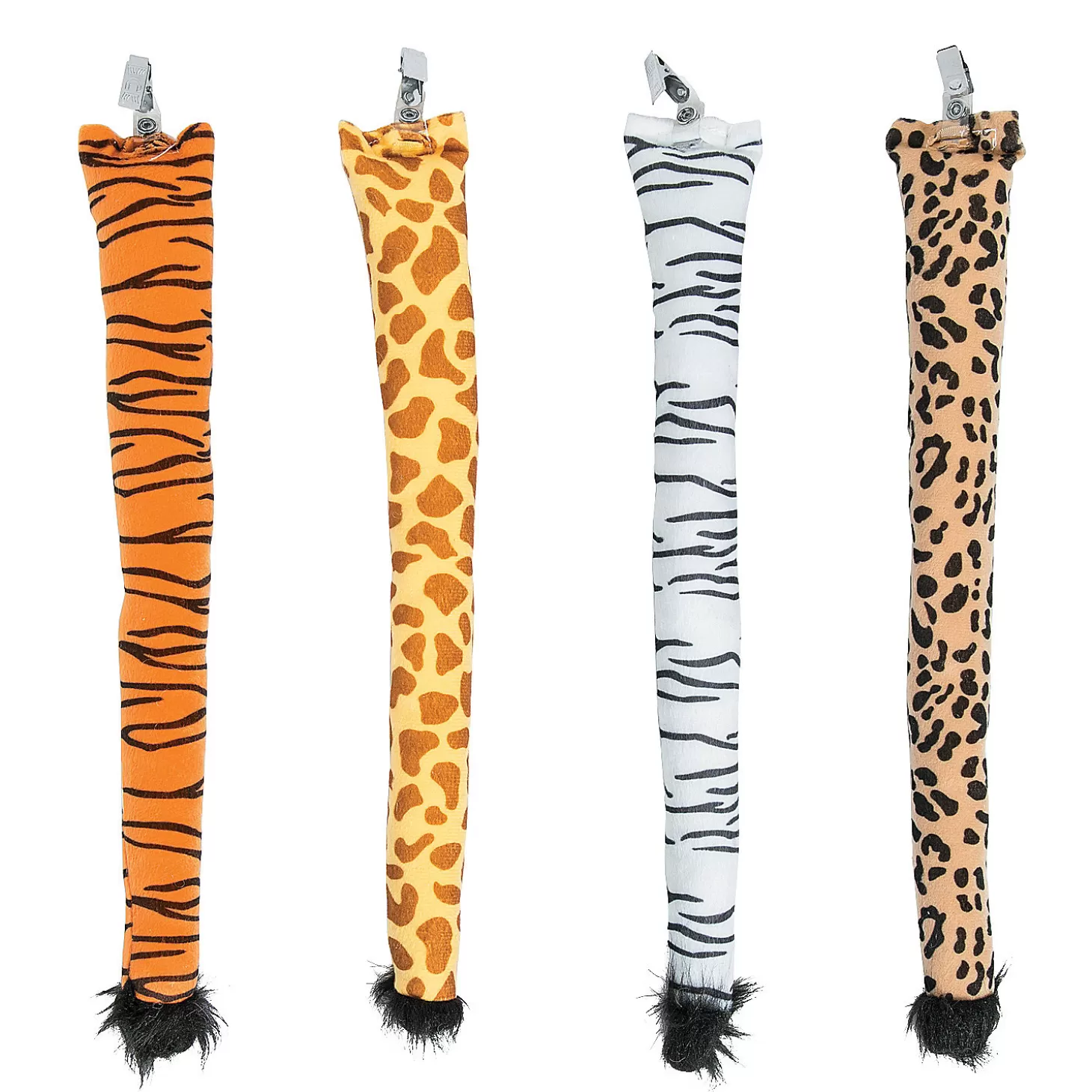 Best Sale Wildlife Safari Stuffed Animal Tails - 4 Pc. Accessories For Kids