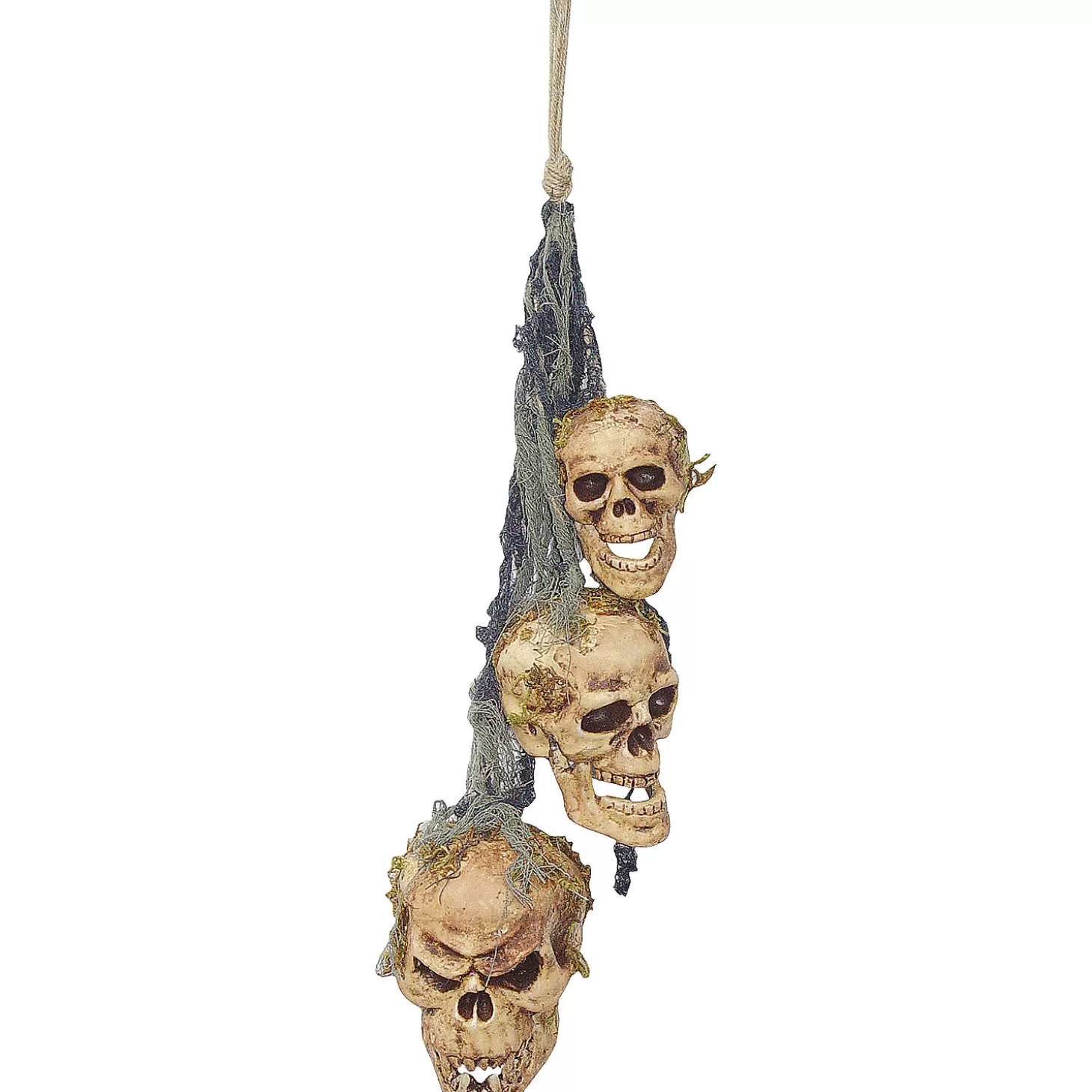 Flash Sale Wind Chime 3 Headed Skull Skulls & Skeletons