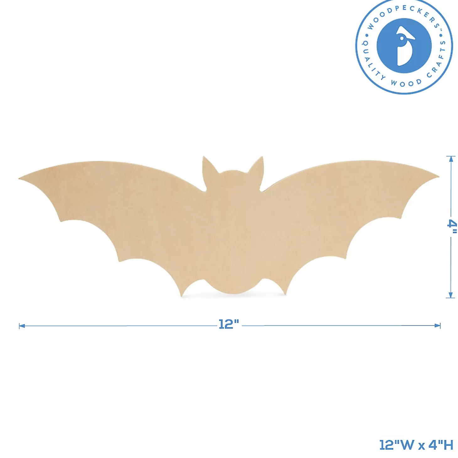 Shop Woodpeckers Crafts, Diy Unfinished Wood 12" Bat Cutout, Pack Of 25 Diy Adult Crafts