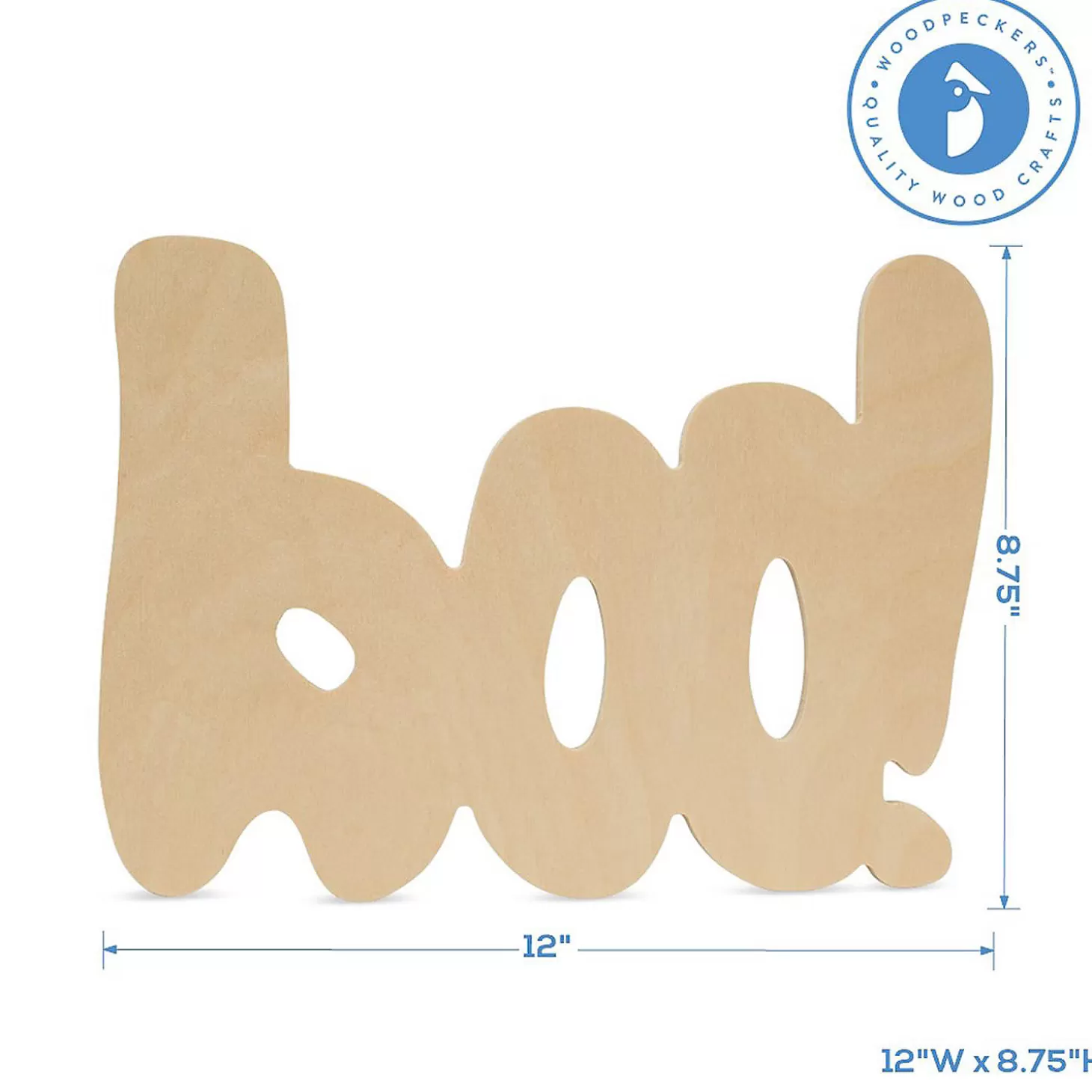 Sale Woodpeckers Crafts, Diy Unfinished Wood 12" Boo Cutouts, Pack Of 12 Diy Adult Crafts