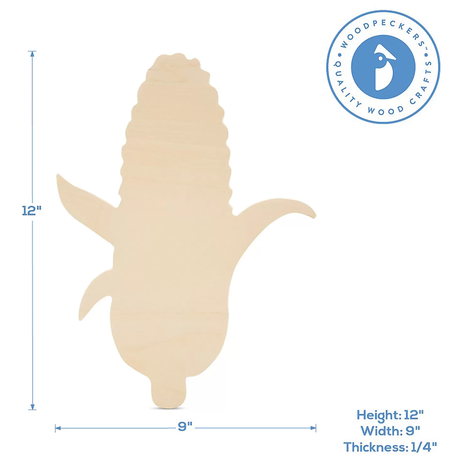 Cheap Woodpeckers Crafts, Diy Unfinished Wood 12" Corn On The Cob Cutout Pack Of 6 Diy Adult Crafts