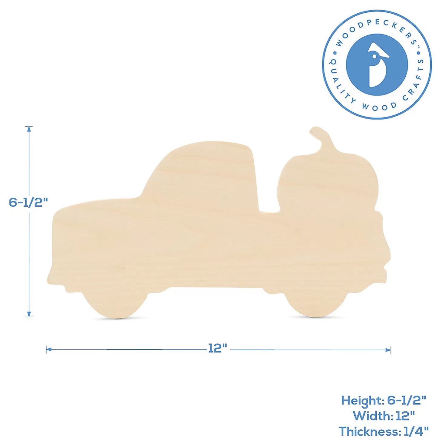 Cheap Woodpeckers Crafts, Diy Unfinished Wood 12" Pumpkin Truck Cutout Pack Of 6 Diy Adult Crafts