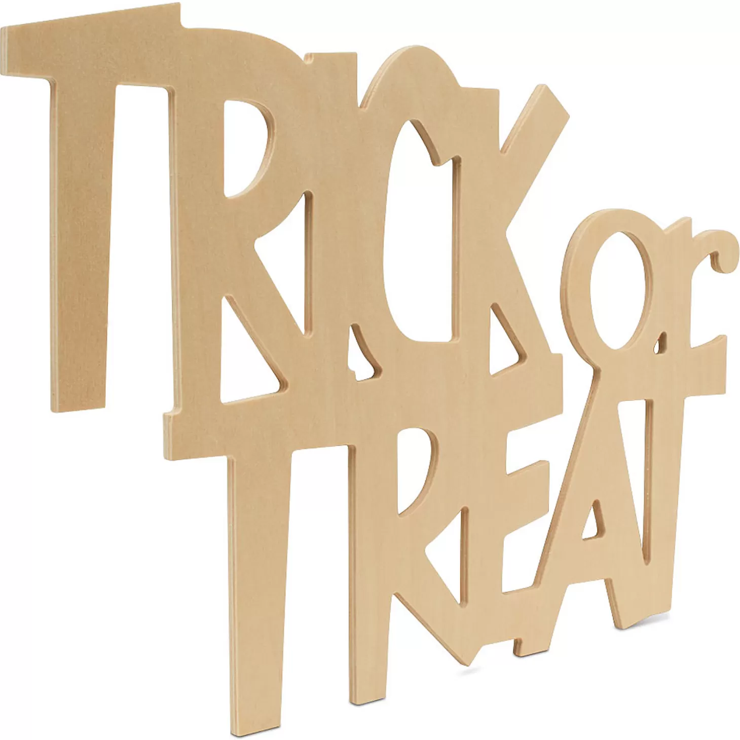 Flash Sale Woodpeckers Crafts, Diy Unfinished Wood 17" Trick Or Treat Cutouts, Pack Of 6 Diy Adult Crafts