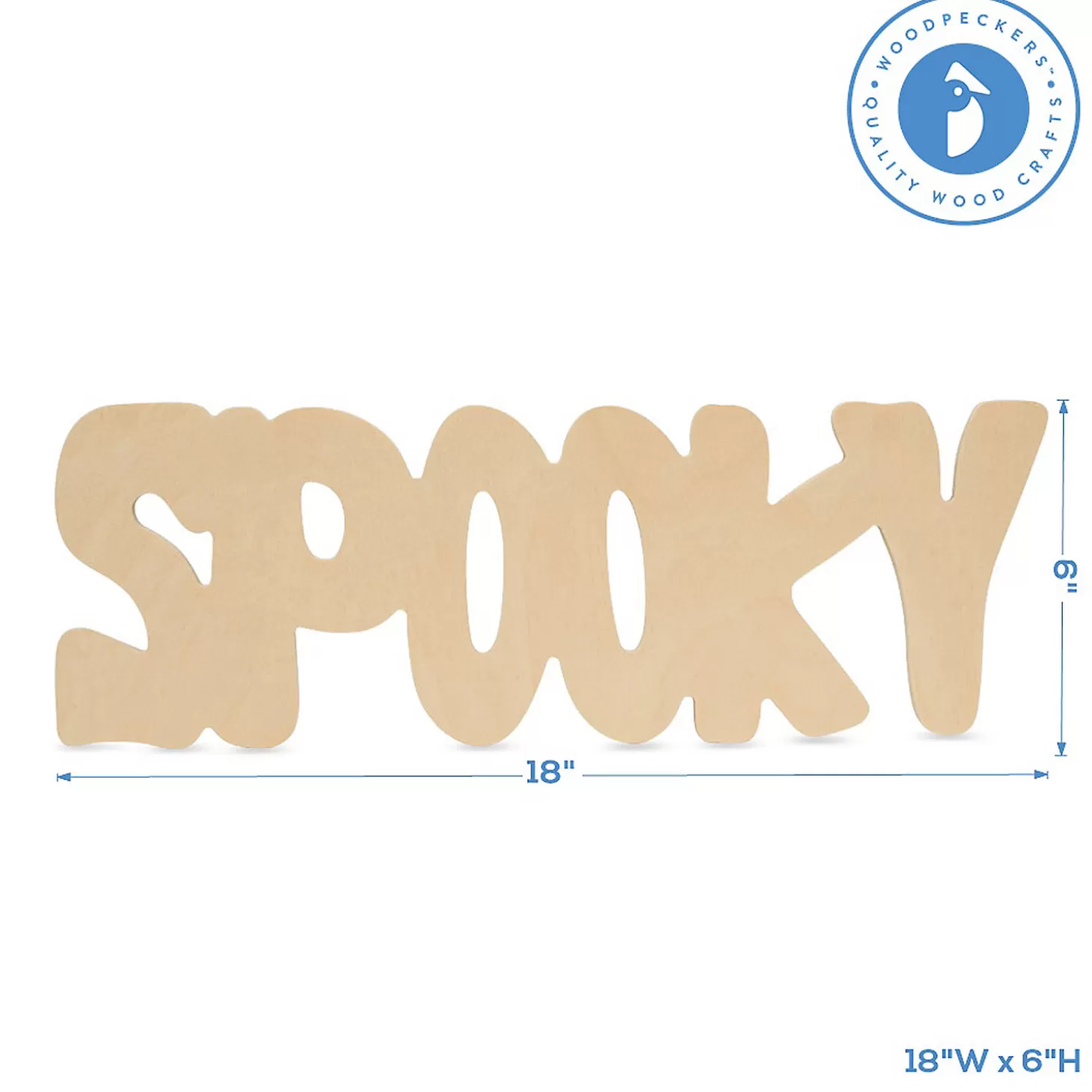 Discount Woodpeckers Crafts, Diy Unfinished Wood 18" Spooky Cutouts, Pack Of 6 Diy Adult Crafts