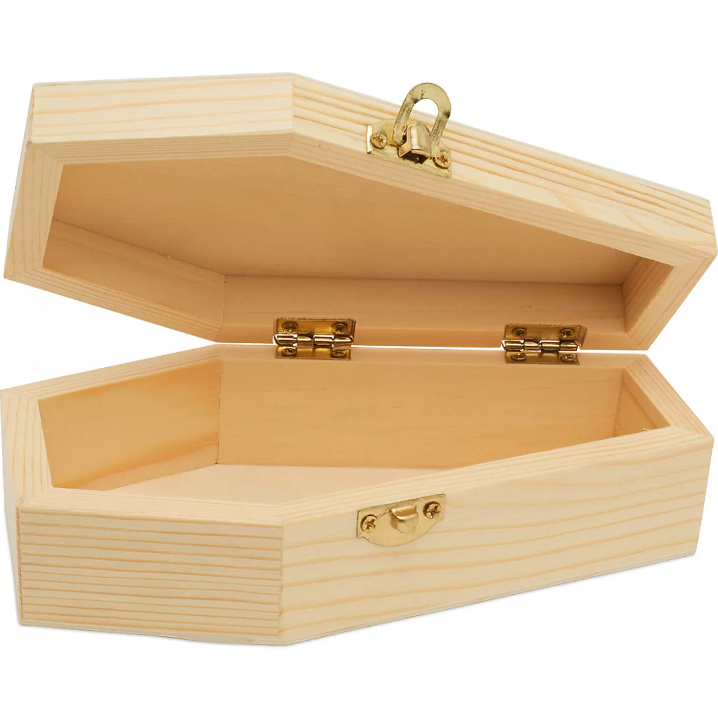 Clearance Woodpeckers Crafts, Diy Unfinished Wood 6" Coffin, Pack Of 12 Diy Adult Crafts