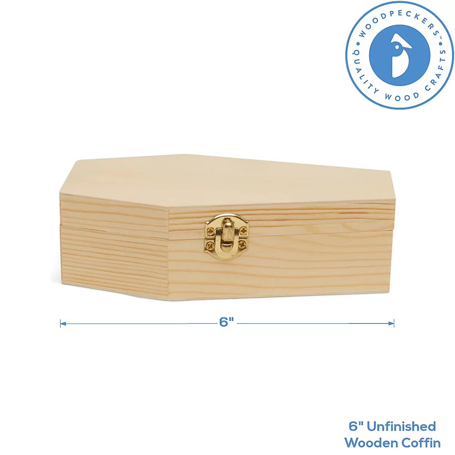 Shop Woodpeckers Crafts, Diy Unfinished Wood 6" Coffin, Pack Of 6 Diy Adult Crafts