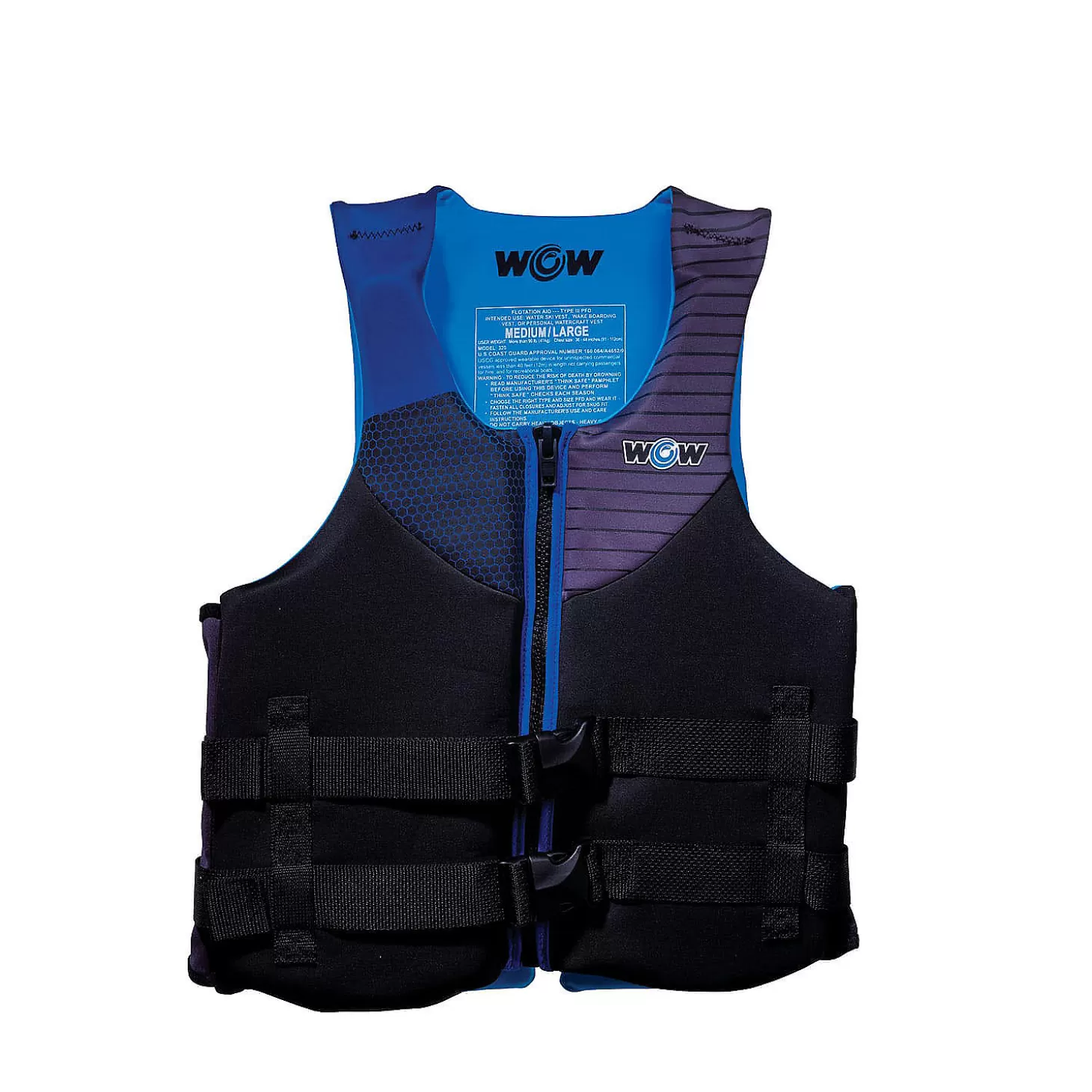 Fashion Wow Blue Dual Sized Evoprene Pfd (L/Xl) Water Toys