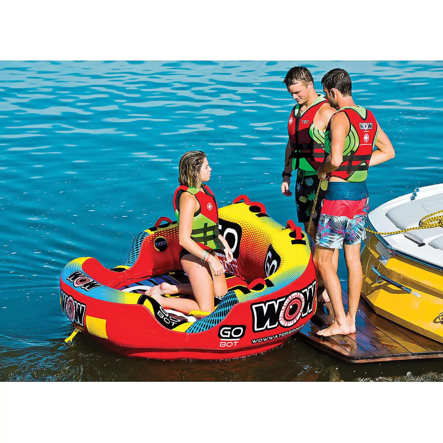 Outlet Wow Go Bot 3 Person Towable Water Toys