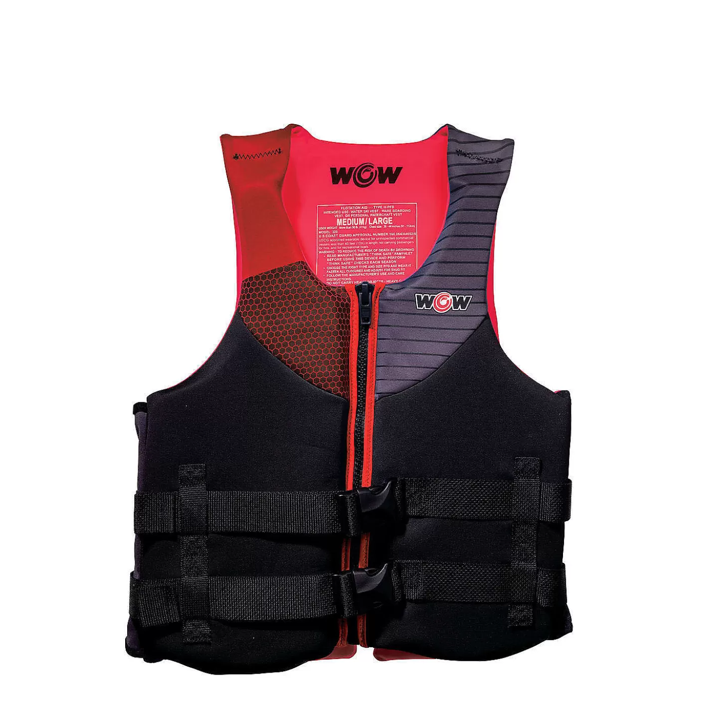 Flash Sale Wow Red Dual Sized Evoprene Pfd (L/Xl) Water Toys