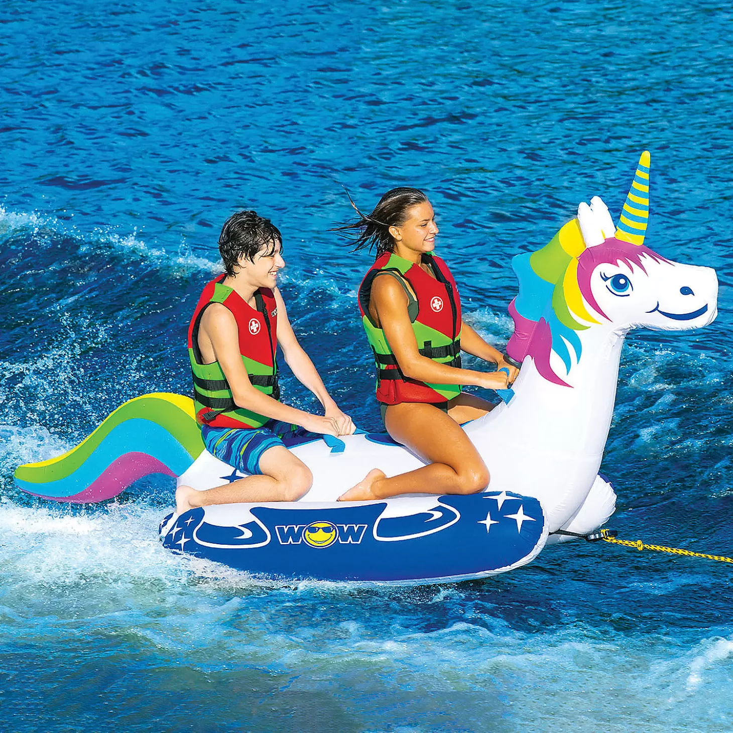 Flash Sale Wow Unicorn 2 Person Towable Water Toys