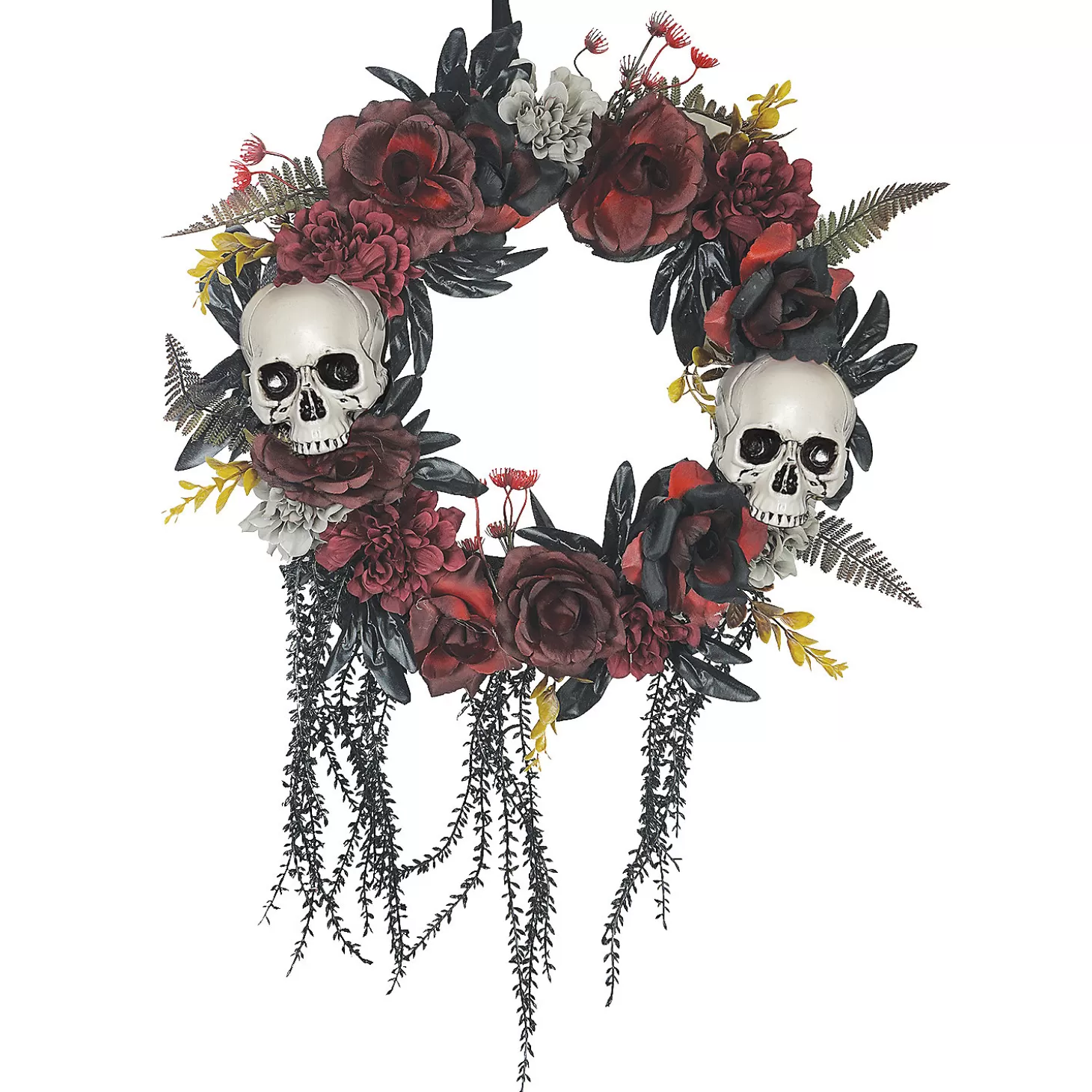 Online Wreath Skull Roses Skulls & Skeletons