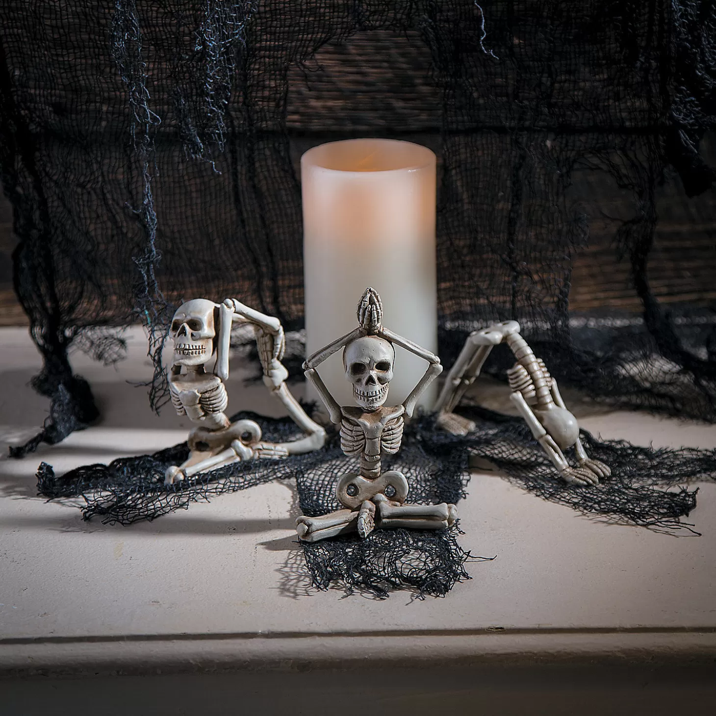 Cheap Yoga Skeletons Halloween Decoration Skulls & Skeletons