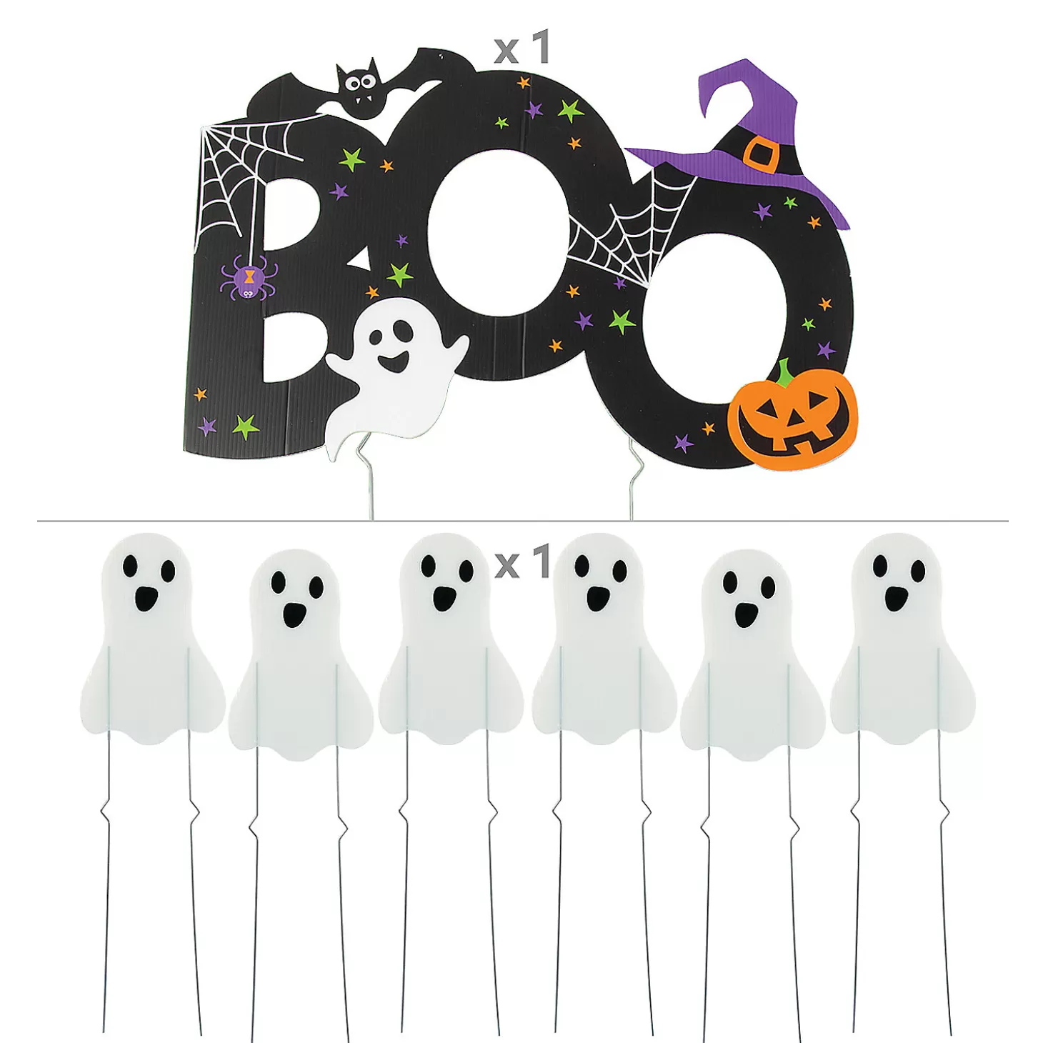 Shop You'Ve Been Boo'D Yard Sign Kit - 7 Pc. Halloween Fun Kits