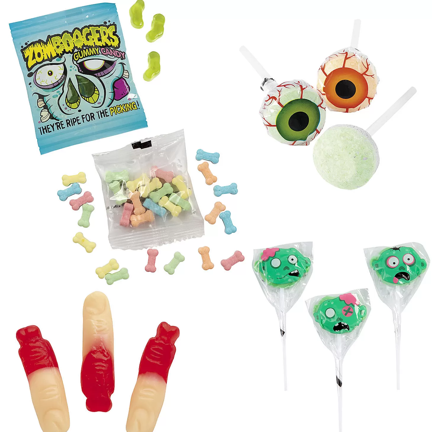 Sale Zombie Candy Favor Kit - 174 Pc. Halloween Fun Kits