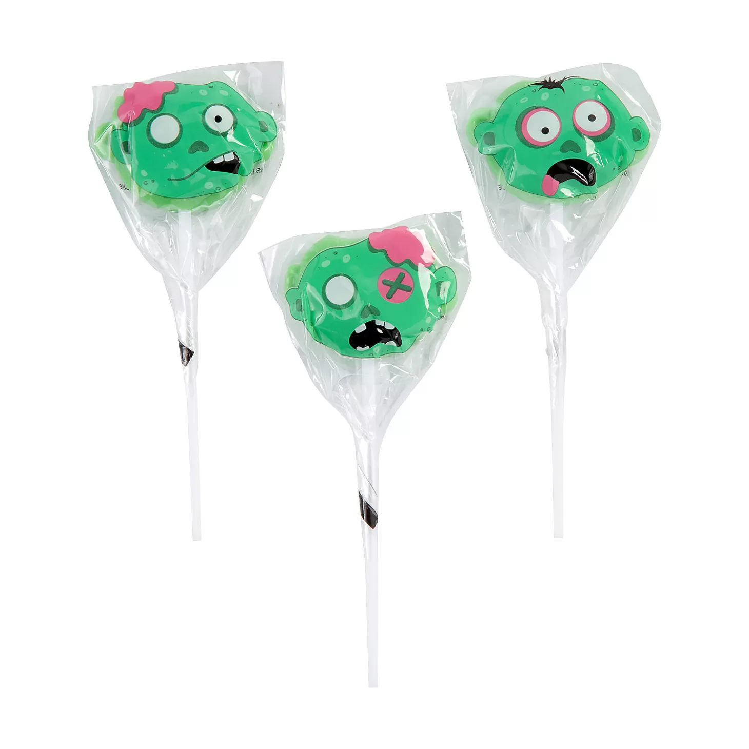 Outlet Zombie Character Lollipops - 12 Pc. Halloween Candy